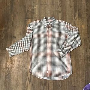 PETER MILLAR ~ Cotton Hidden Button Down Long Sleeve Shirt ~ Men's M
